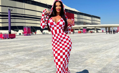 Najvatrenija hrvatska navijačica "zapalila" stadion u Kataru