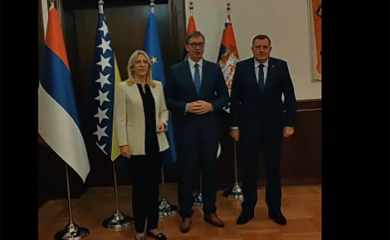 Dodik objavio video na Tviteru nakon sastanka sa Vučićem