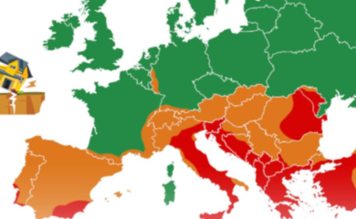 Objavljena nova mapa Evrope koja procjenjuje rizik od zemljotresa: Najveći dio Balkana u crvenom