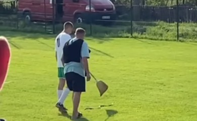 Zmija prekinula utakmicu u Srbiji (VIDEO)