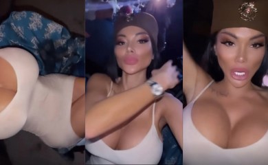 Na glavi šajkača, a ispod haljine sve sijeva: Evo u čemu je Tamara Đurić došla da sluša Baju Malog Knindžu