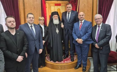 Dodik posjetio crkvu Svetog Groba i sastao se sa patrijarhom jerusalimskim Teofilom Trećim (VIDEO)