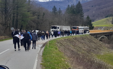 Traže isplatu zaostalih plata: Protestna šetnja radnika NP “Sutjeska”