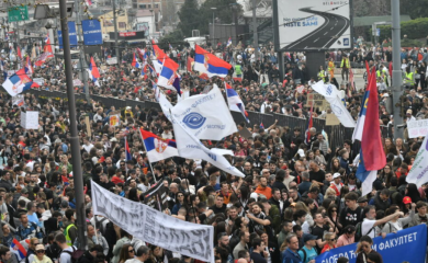 Za danas najavljeni novi masovni protesti studenata u Srbiji