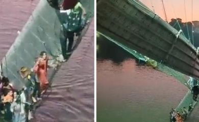 Indijska policija uhapsila devet osoba nakon pada visećeg mosta