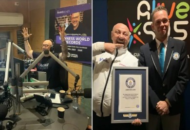 Radio voditelju emisija trajala preko 50 sati