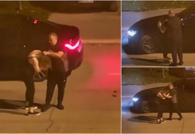 Muškarac fizički nasrnuo na ženu nasred ulice u Mladenovcu