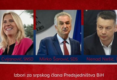 Prvi rezultati za srpskog člana Predsjedništva po opštinama