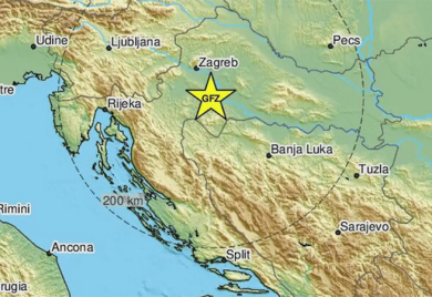 Jak zemljotres pogodio Sisak