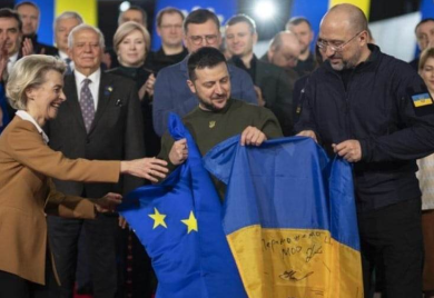 Samit pod uzbunom: Oglasile se sirene pred sastanak predstavnika EU sa Zelenskim u Kijevu