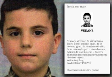 Drug iz klupe posvetio čitulju najmlađoj žrtvi masakra na Cetinju