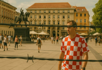 Vedrana Rudan: Thompson glumac, Zagreb logor