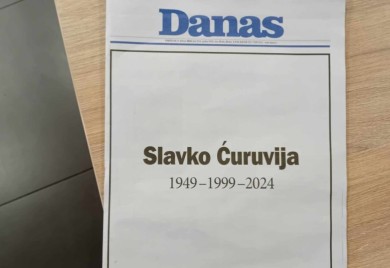 „Slavko Ćuruvija 1949 – 1999 – 2024“: Naslovna strana lista Danas kao protest zbog presude