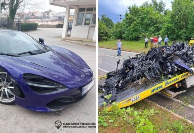Kao zgnječena limenka: Nakon udesa od McLarena nije ostalo skoro ništa FOTO