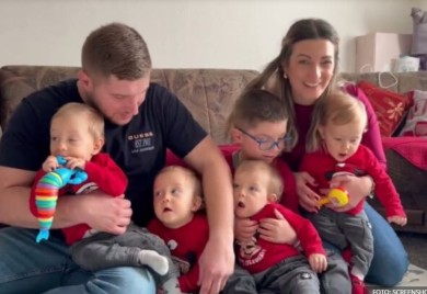Najpoznatije četvorke! Božić i prvi rođendan dočekuju u Banjaluci VIDEO