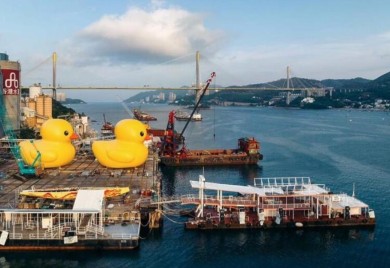 Gumena patka se vratila u Hong Kong, sada ima društvo