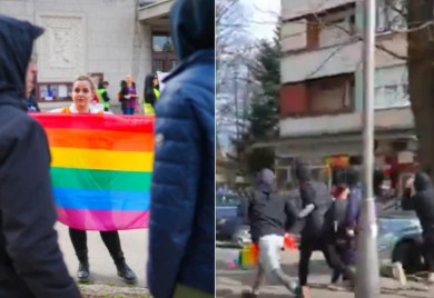 Aktivistima na Osmomartovskom maršu u Banjaluci oteta LGBT zastava, prolaznici im psovali