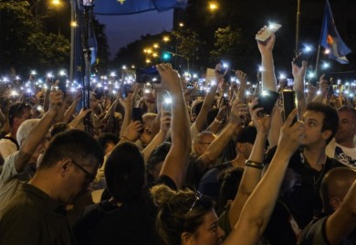 Održan 10. protest “Srbija protiv nasilja”