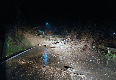 Odron na putu Novi Grad - Prijedor, vozači oprez