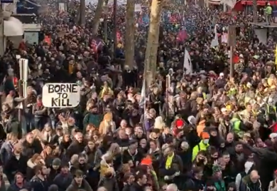 Protesti u Francuskoj: Blizu milion ljudi na ulicama (VIDEO)