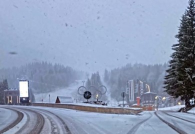 Pao snijeg na Јahorini