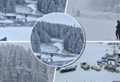 Kopaonik zavejan snijegom, pada i na Tari VIDEO