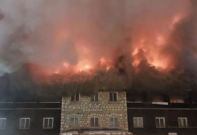 Hotel u plamenu: Gorio jedan od simbola Vlašića