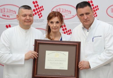 UKC RS dobio prestižno priznanje iz Amerike