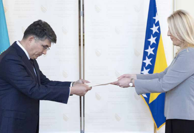 Cvijanović primila akreditivno pismo novoimenovanog ambasadora Kazahstana