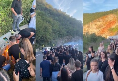 Komemorativna povorka stradalim mladićima u saobraćajnoj nesreći u Užicu