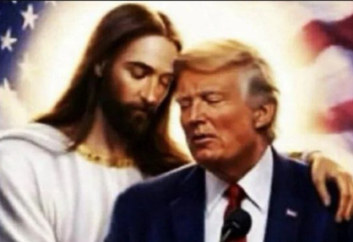 Tramp objavio fotografiju na kojoj ga Isus grli: “Mislim da je prilično lijepo”