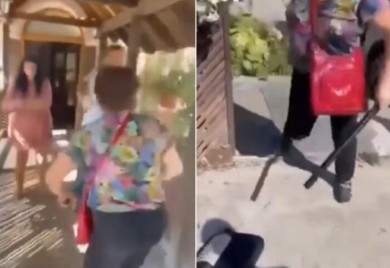 Uhvatila muža s ljubavnicom u restoranu pa ih tukla pendrekom (VIDEO)