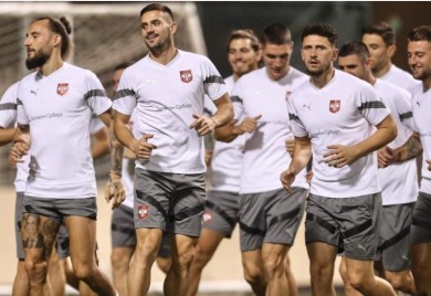 Fudbaleri Srbije odradili prvi trening u Bahreinu