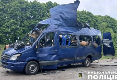 Pogođen autobus u Ukrajini, devet mrtvih: Oglasili se Rusi