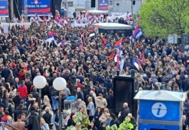 MUP nakon mitinga: Sve proteklo mirno, saopštili koliko je bilo građana