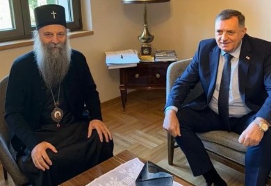 Dodik na slavi kod patrijarha Porfirija