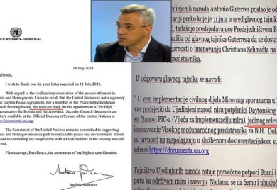 Tadić: Iz Njujorka stigao falsifikat, dopisana riječ “jedinog”