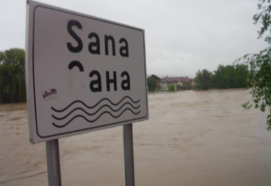 Očekuje se stagnacija i opadanje vodostaja rijeke Sane