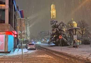 Banjaluka prekrivena snijegom
