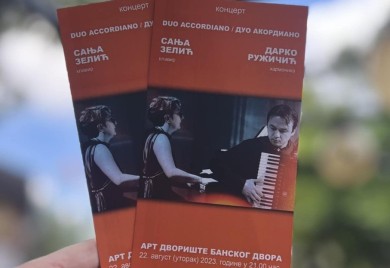 Koncert sastava Duo Accordiano/Duo Akordiano u Art dvorištu Banskog dvora