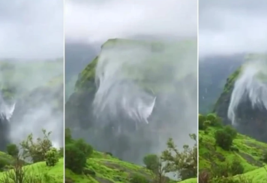 Prizor koji se ne viđa često: Pogledajte kako vodopad “teče” prema gore