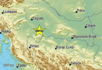 Zemljotres pogodio Petrinju