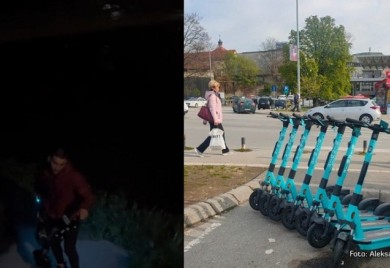 Gradski trotinet sa mosta bacili u Vrbas