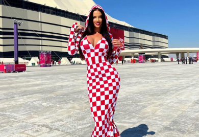 Najvatrenija hrvatska navijačica "zapalila" stadion u Kataru