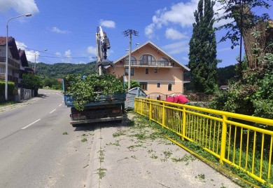 Grom udario u drvo na plaži u Banjaluci