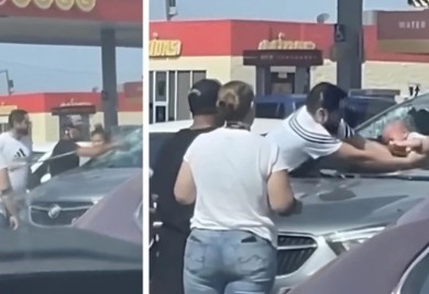 Drama sa srećnim krajem! Otac razbio šajbu kako bi izvukao bebu iz vrelog auta (VIDEO)