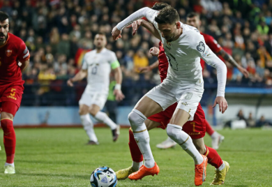 Blijeda igra Srbije i Crne Gore u prvih 45 minuta: Orlovi imali samo jednu priliku