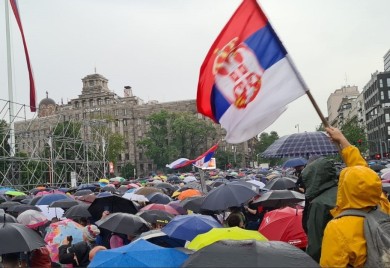 Završen protest “Srbija protiv nasilja”, još jednom pročitani zahtjevi VIDEO