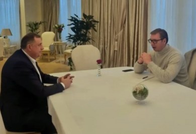 Sastanak Dodik-Vučić: Razgovori o Briselskom dijalogu i situaciji u Srpskoj i BiH FOTO