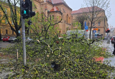 Jednom u sto godina: U Zagrebu orkanski udari vjetra, premašili brzinu od 115 kilometara na čas